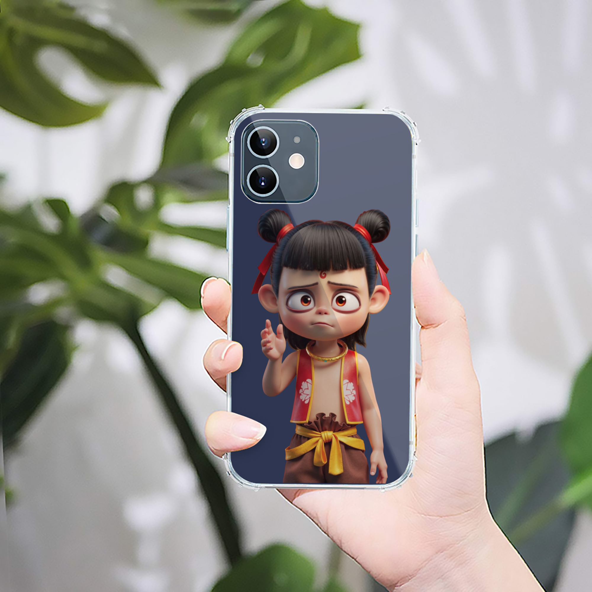 （画像用） Ne Zha 2 ナタ 魔童の大暴れ 【iPhone 12シリーズ対応】透明スマホケース（クリアソフトケース）